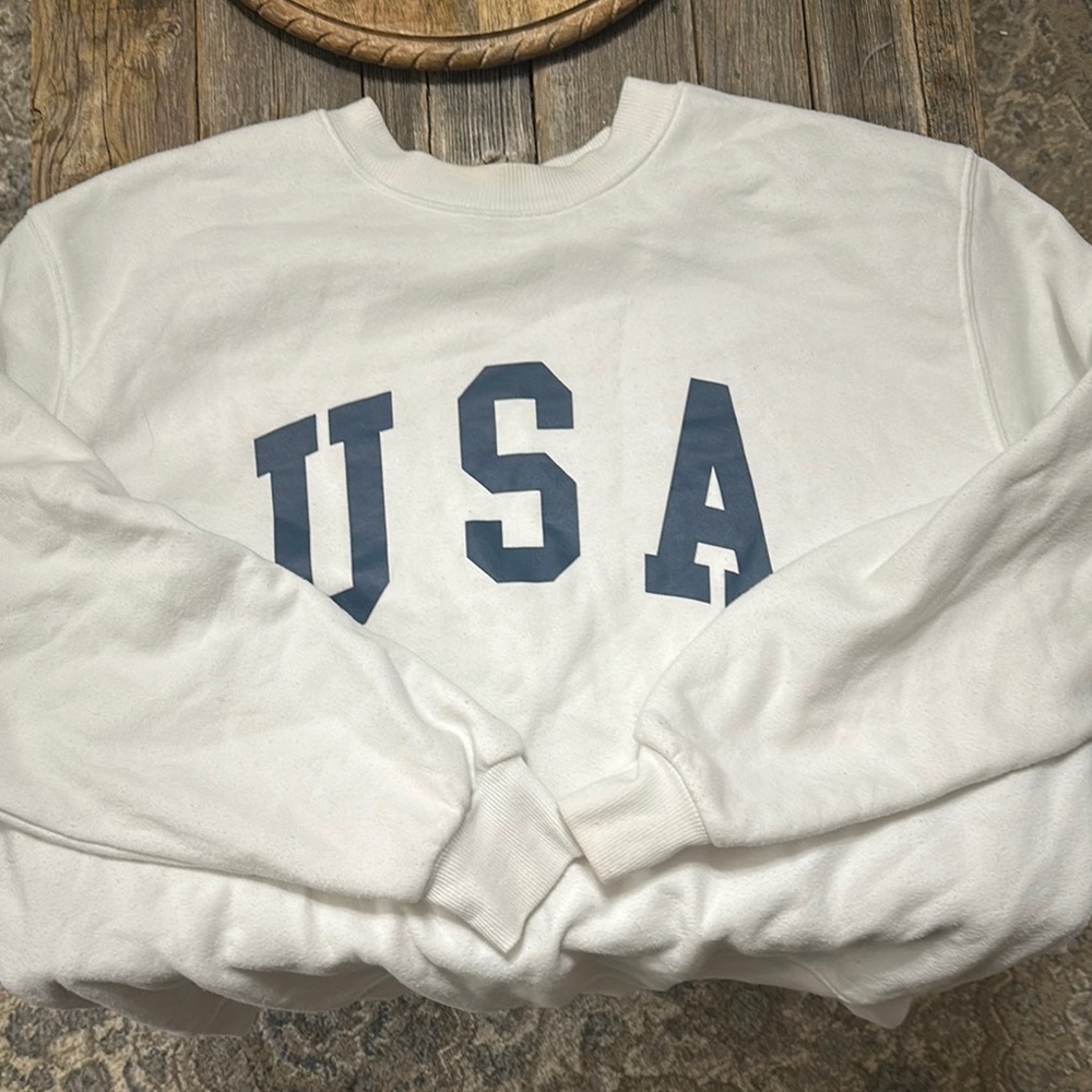 White USA Sweatshirt